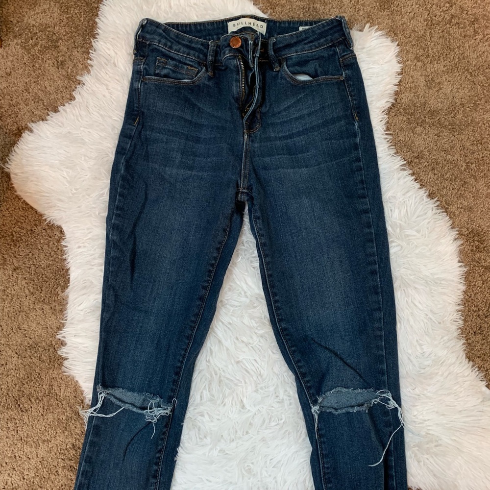 High waisted ankle jeans